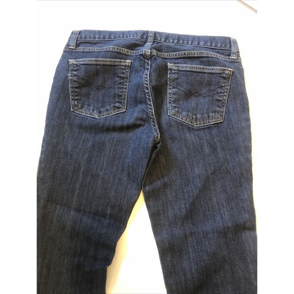 GAP Denim Women's Classic Straight Stretch Jeans Medium Blue Wash Sz 12    34x30 - Picture 4 of 4